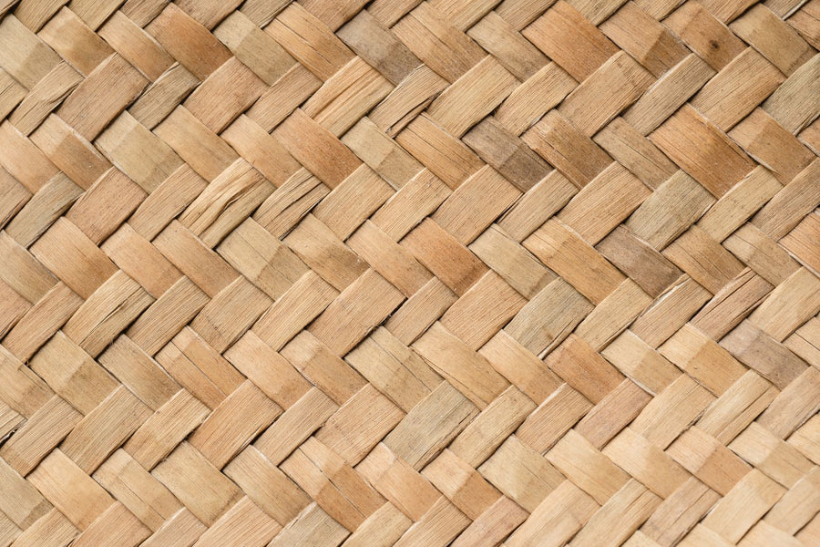 Close-up of a handwoven mat